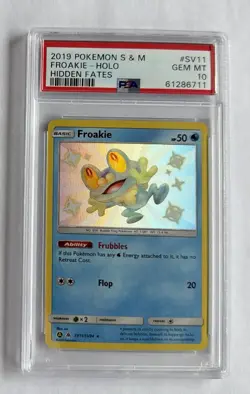 PSA 10 Froakie-Holo - Hidden Fates # SV11 2019 Pokemon - Image 1