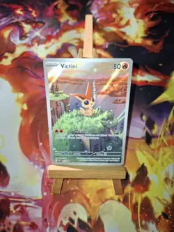 Pokemon Victini SVP 208 Illustration Rare Schwarze Blitze Deutsch Promo Karte NM - Image 2