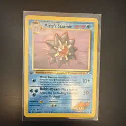 Pokemon Misty's Starmie 56/132 Gym Heroes 1st Edition Uncommon 80 HP - Image 1