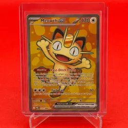 Meowth ex 107/088 Me03: Perfect Order Holo Pokemon TCG NM - Image 1