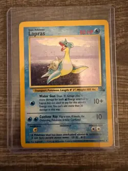 Holo Lapras 10/62 - Fossil, Pokemon, 1999 WOTC - Image 1