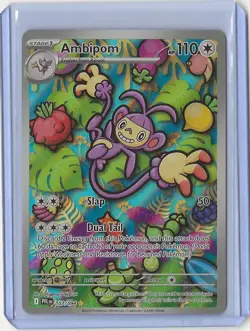 Pokemon TCG Ambipom 107/094 (ME02: Phantasmal Flames) Illustration Rare Holo NM - Image 1