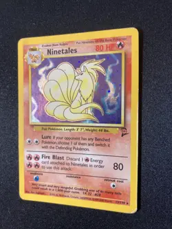 Pokemon TCG Ninetales Base Set 2 13/130 Holo Unlimited Holo Rare - Image 2