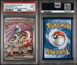 Pokemon 2025 Raging Bolt ex 166/131 SIR Prismatic Evolutions PSA 9 - Image 3