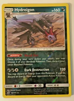 Pokemon Crimson Invasion Hydreigon 62/111 Reverse Holo NM/M - Image 1