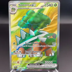 Pokemon Torterra ex 185/162 Full Art Temporal Forces SV NM Ultra Rare Grass - Image 1
