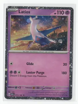 Pokemon Paradox Rift Latios 073/182 Cosmos Holo Exclusive - Image 1
