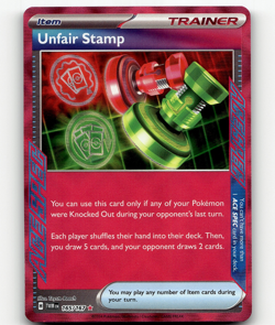 Unfair Stamp Pokemon • ACE SPEC Rare • 165/167 Twilight Masquerade - Image 1