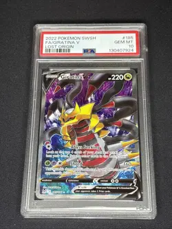 2022 Pokemon Lost Origin #185 Giratina V Full Art PSA 10 - Image 1