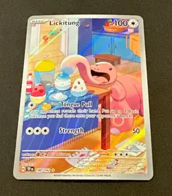 2024 POKEMON TEMPORAL FORCES LICKITUNG ILLUSTRATION RARE #180/162 - Image 5