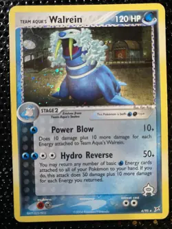 Pokemon TCG Team Aqua's Walrein Holo 6/95 Team Magma Vs Team Aqua MP - Image 1