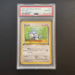 Pokemon TCG - Team Rocket 1st Edition - Common Dratini 53 - PSA 10 - Image 1