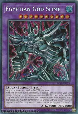YUGIOH RA01-EN029 Egyptian God Slime Secret Rare 1st Edition NM - Image 1