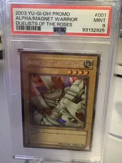 Alpha the Magnet Warrior DOR-001 Duelist of the Roses 2003 Yugioh Promo PSA 9 - Image 1