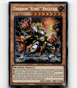 Yugioh Therion "King" Regulus 25th Anniv. Tin: Dueling Heroes Mega Pack - Image 1