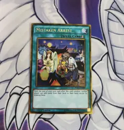 Yu-Gi-Oh! Gold Rare 1st ed. - MISTAKEN ARREST - PGL3-EN084 - NM - Image 1
