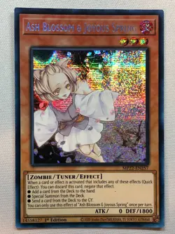 Yugioh 2022 Tin of the Pharaoh's Gods Ash Blossom & Joyous Spring MP22-EN257 - Image 1
