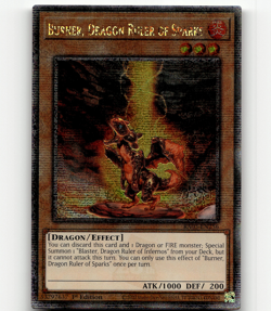 Yugioh Burner, Dragon Ruler of Sparks (25th Century ScR) Quarter Century Bonanza - Image 1