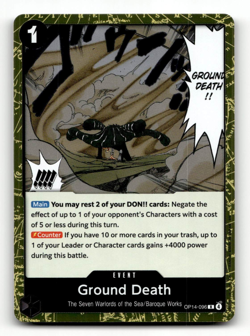 One Piece CCG Ground Death (R) - The Azure Sea's Seven - Image 1