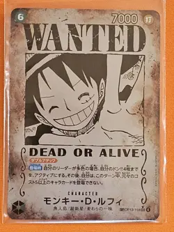 Monkey.D.Luffy (118) (Wanted Poster) OP13-118 Carrying On His Will Foil Japanese - Image 1