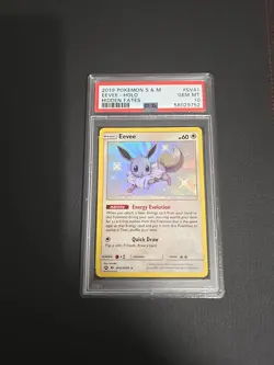 2019 Pokemon Sun & Moon Hidden Fates - Eevee Holo #SV41 PSA 10 GEM-MT - Image 1