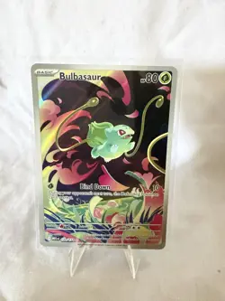 Pokemon TCG Bulbasaur Mega Evolution Illustration Rare Card 133/132 - Image 1