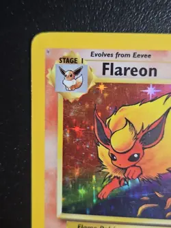 Flareon 03/64 Jungle Holo WOTC Vintage Pokemon Card 1999 Near Mint NM - Image 2