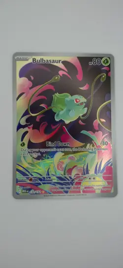 Pokemon TCG Bulbasaur Mega Evolution Illustration Rare Card 133/132 - Image 1