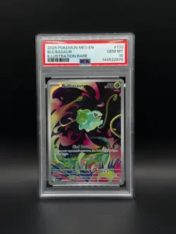 Pokemon TCG Bulbasaur Mega Evolution Illustration Rare Card 133/132 PSA 10 GEM💎 - Image 1