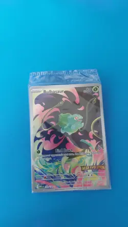 Pokemon TCG Bulbasaur Mega Evolution Stamped Illustration Rare 133/132 Sealed - Image 1