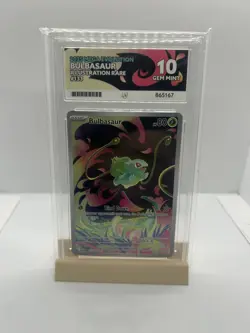 BULBASAUR MEGA EVOLUTION 2025 133/132 ACE 10 GEM MT ILLUSTRATION RARE POKEMON - Image 1