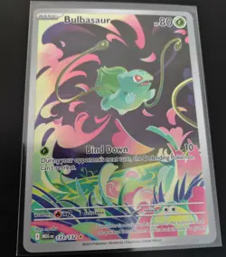 Pokemon TCG Mega Evolution Bulbasaur Card 133/132 Illustration Rare - Image 1