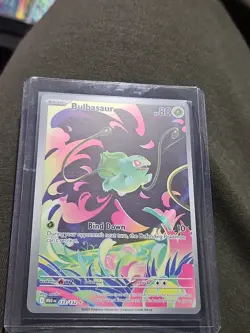 Pokemon TCG Mega Evolution Bulbasaur Card 133/132 Illustration Rare - Image 1