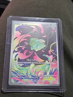 Pokemon TCG Mega Evolution Bulbasaur Card 133/132 Illustration Rare - Image 2