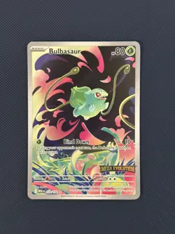 Pokemon TCG Bulbasaur Illustration Rare 133/132 - Mega Evolution Stamped - Image 1