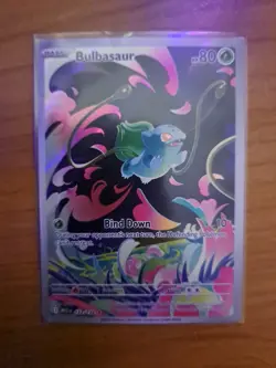 Pokemon TCG Mega Evolution Bulbasaur Card 133/132 Illustration Rare - Image 2
