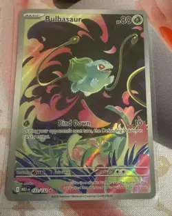 Bulbasaur – 133/132 – Illustration Rare – Mega Evolution – Pokemon TCG Card - Image 1