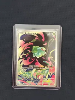 Pokemon TCG Mega Evolution Bulbasaur Card 133/132 Illustration Rare - pack fresh - Image 3