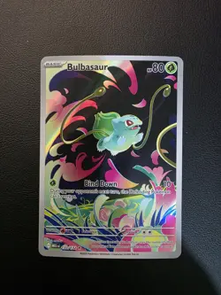 Pokemon TCG Mega Evolution Bulbasaur Illustration Rare Card 133/132 Mint - Image 2