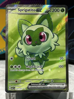 Sprigatito ex 251/217 Ascended Heroes - Full Art Pokemon Card - NM/Mint - Image 2