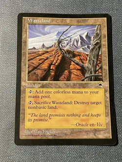 MTG Wasteland (Tempest) NM+ Near Mint + Magic the Gathering Rare uncommon - Image 1