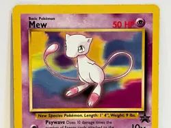 Vintage 2000 Pokemon TCG Black Star Promo MEW Non-Holo Rare #8 LP English - Image 3