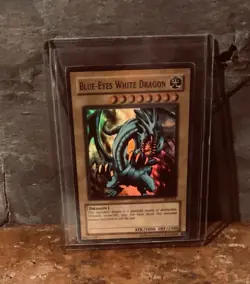 1996 Yu-Gi-Oh Blue Eyes White Dragon SKE-001 1ST EDITION Holographic Card - Image 1