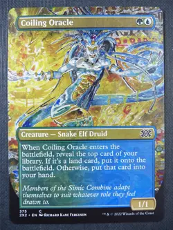 Coiling Oracle Borderless - Double Masters 2022 - Mtg Card #6RQ - Image 1
