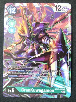 GranKuwagamon BT12-056 R Foil - Digimon Card #18Z - Image 1