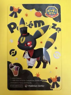 2024 Pokemon Center Exclusive Umbreon Halloween Promo Clear Card Pokemaze 2024 - Image 1