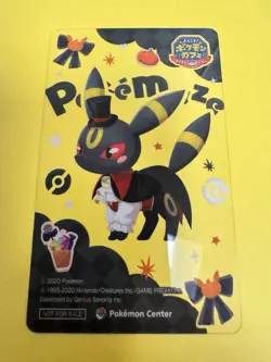 2024 Pokemon Center Exclusive Umbreon Halloween Promo Clear Card Pokemaze 2024 - Image 2