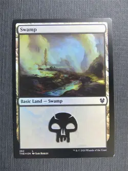 Swamp 282 Foil - Theros Collector Ed - Mtg Magic Cards #3OK - Image 1