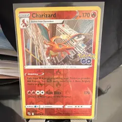 Pokemon Charizard 010/078 Pokemon GO Reverse Holo 170 HP English Card - Image 1