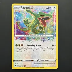 Pokemon Rayquaza 138/185 Swsh04: Vivid Voltage Card - NM/Mint - Image 1